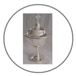 Ciborium with lid Silver-plated